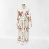 Muslin Robe Awake Evil Eye | Turkish Kimono Awake Evil Eye