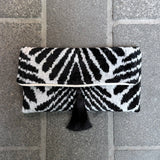 Ikat Clutch Bag Ravello | Black