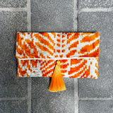 Ikat Clutch Bag Ravello | Orange
