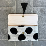 Ikat Clutch Bag Dots | Black