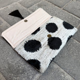 Ikat Clutch Bag Dots | Black