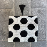 Ikat Clutch Bag Dots | Black
