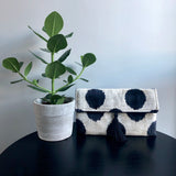 Ikat Clutch Bag Dots | Black
