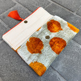 Ikat Clutch Bag Dots | Orange