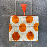 Ikat Clutch Bag Dots | Orange