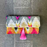 Ikat Clutch Bag Monte Carlo