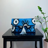 Ikat Clutch Bag Evil Eye | Blue