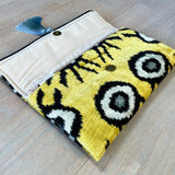 Ikat Clutch Bag Evil Eye | Yellow