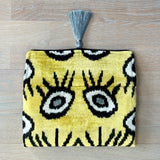 Ikat Clutch Bag Evil Eye | Yellow