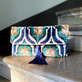 Ikat Clutch Bag Antibes