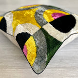 Velvet Ikat Cushion Miro | Velvet Ikat Pillow Miro