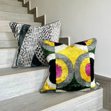 Velvet Ikat Cushion Miro | Velvet Ikat Pillow Miro