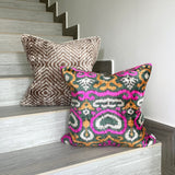 Velvet Ikat Cushion Love | Velvet Ikat Pillow Love