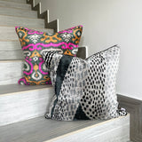 Velvet Ikat Cushion Love | Velvet Ikat Pillow Love