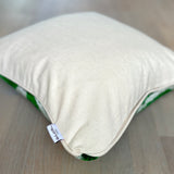 Velvet Ikat Cushion Green Hills | Velvet Ikat Pillow Green Hills