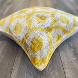 Velvet Ikat Cushion Follow the Sun | Velvet Ikat Pillow Follow the Sun