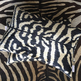 Velvet Ikat Cushion Zebra | Velvet Ikat Pillow Zebra