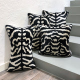 Velvet Ikat Cushion Zebra | Velvet Ikat Pillow Zebra