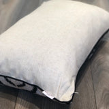 Velvet Ikat Cushion White Zebra | Velvet Ikat Pillow White Zebra