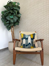 Velvet Ikat Cushion Waterfall | Velvet Ikat Pillow Waterfall