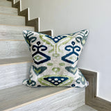 Velvet Ikat Cushion Earth | Velvet Ikat Pillow Earth
