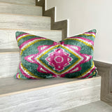 Velvet Ikat Cushion Boho Rhapsody | Velvet Ikat Pillow Boho Rhapsody