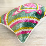 Velvet Ikat Cushion Boho Rhapsody | Velvet Ikat Pillow Boho Rhapsody
