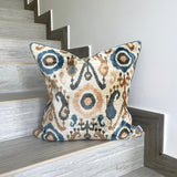 Velvet Ikat Cushion Soil | Velvet Ikat Pillow Soil