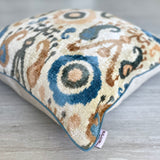 Velvet Ikat Cushion Soil | Velvet Ikat Pillow Soil