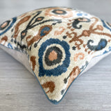 Velvet Ikat Cushion Soil | Velvet Ikat Pillow Soil