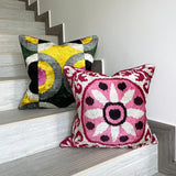 Velvet Ikat Cushion Starfish Bright | Velvet Ikat Pillow Starfish Bright