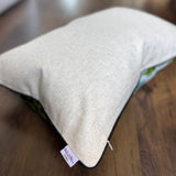 Green Thumb Velvet Ikat Pillow Cover