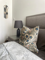 Velvet Ikat Cushion Sapphire | Velvet Ikat Pillow Sapphire