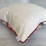 Velvet Ikat Cushion Fire | Velvet Ikat Pillow Fire
