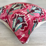 Velvet Ikat Cushion Miami Vice | Velvet Ikat Pillow Miami Vice