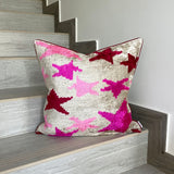 Velvet Ikat Cushion Stars | Velvet Ikat Pillow Stars