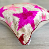 Velvet Ikat Cushion Stars | Velvet Ikat Pillow Stars