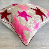 Velvet Ikat Cushion Stars | Velvet Ikat Pillow Stars