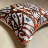 Velvet Ikat Cushion Desert Flower | Velvet Ikat Pillow Desert Flower