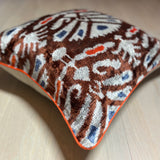 Velvet Ikat Cushion Desert Flower | Velvet Ikat Pillow Desert Flower