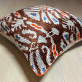 Velvet Ikat Cushion Desert Flower | Velvet Ikat Pillow Desert Flower