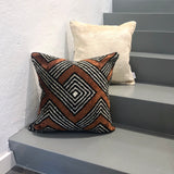 Velvet Ikat Cushion African Zulu | Velvet Ikat Pillow African Zulu