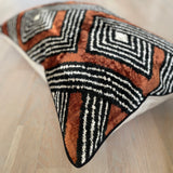 Velvet Ikat Cushion African Zulu | Velvet Ikat Pillow African Zulu