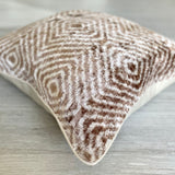 Velvet Ikat Beige Zebra | Velvet Ikat Pillow Beige Zebra