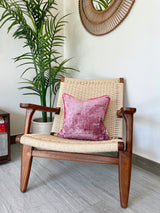 Velvet Ikat Cushion Powder Pink | Velvet Ikat Pillow Powder Pink