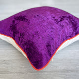 Velvet Ikat Cushion Purple | Velvet Ikat Pillow Purple