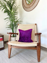 Velvet Ikat Cushion Purple | Velvet Ikat Pillow Purple