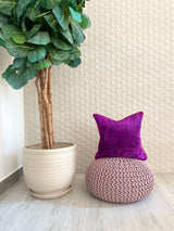 Velvet Ikat Cushion Purple | Velvet Ikat Pillow Purple