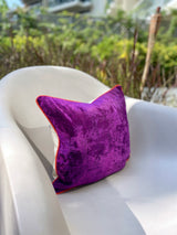 Velvet Ikat Cushion Purple | Velvet Ikat Pillow Purple