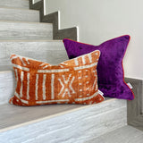 Velvet Ikat Cushion Purple | Velvet Ikat Pillow Purple